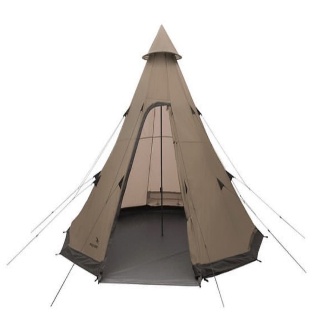 تصویر کمپ در چادرهای سرخپوستی